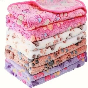 Colorful Plush Pet Blankets - Choice of Color - Machine Washable